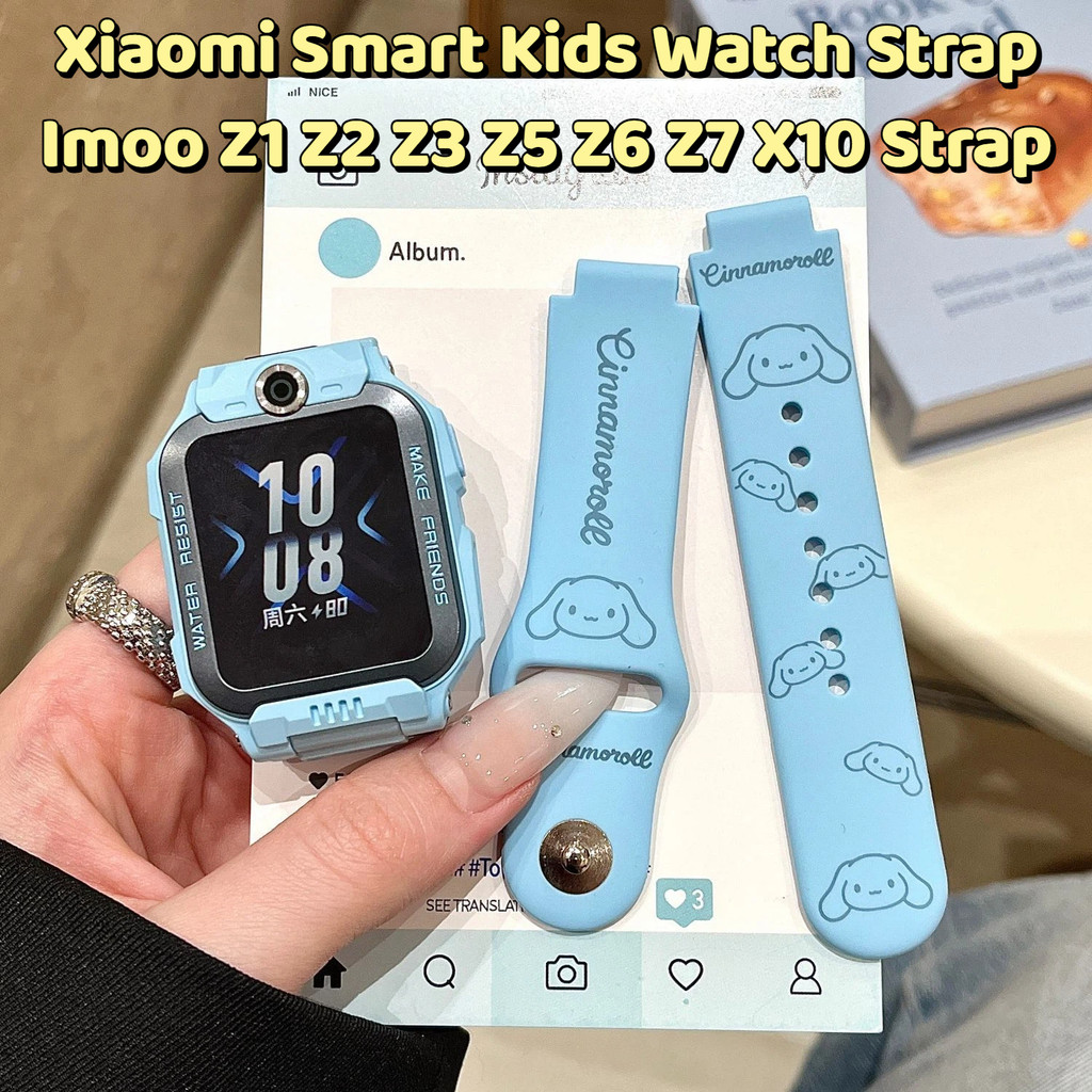[ในสต็อก] สายนาฬิกาซิลิโคนCinnamoroll/Melody/ Konan สำหรับ Imoo Z1 Z2 Z3 Z5 Z6 Z7 X10 Strap สำหรับ Xiaomi Smart Kids Watch Strap สำหรับ Imoo Z1 Z2 Z3 Z5 Z6 Z7 X10 Strap