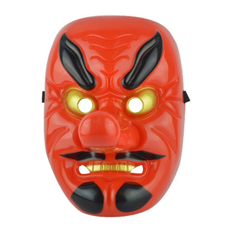สามารถละคร Tengu Mask Prajna Mask Samurai Mask Red Tengu หน้ากากตกแต่งจี้ BWZY