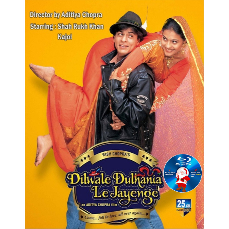 HINDI-BLURAY Dilwale Dulanaia Le Jayenge 1995  โรแมนติก/ดนตรี Shah Rukh Khan / Kajol