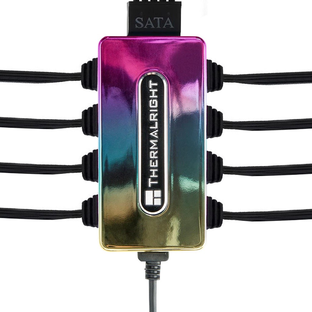 Thermalright ARGB Fan Hub, 10-Port 3-Pin PC Fan Controller, 5V ARGB Hub Supports up to 10 Fans, ARGB