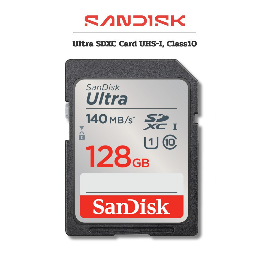 SANDISK SDcard Ultra UHS-I C10 FullHD sdcard แท้ memory card camera เมมกล้อง SD card