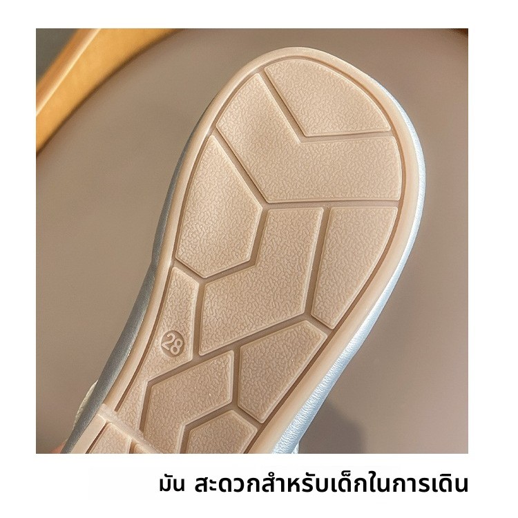 รองเท้าแตะดอกไม้สำหรับเด็ก ออกแบบใหม่ในสไตล์เจ้าหญิง ป้องกันการลื่น อ่อนนุ่ม สบายเมื่อสวมใส่ เหมาะสำหรับเด็กวัยหัดเดินและการเต้นรำ - รูปที่ 3