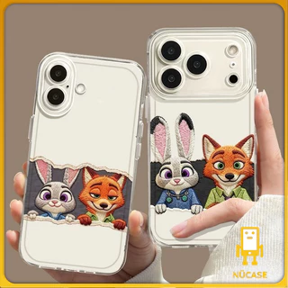 สำหรับIPhone 17 15 13 11 air 12 16 14 Pro Max X XR XS Max 14 7 16 15 8 Plus ปักสีน้ำมันรูปดาว นิคจูดี้ คู่รักปกใส