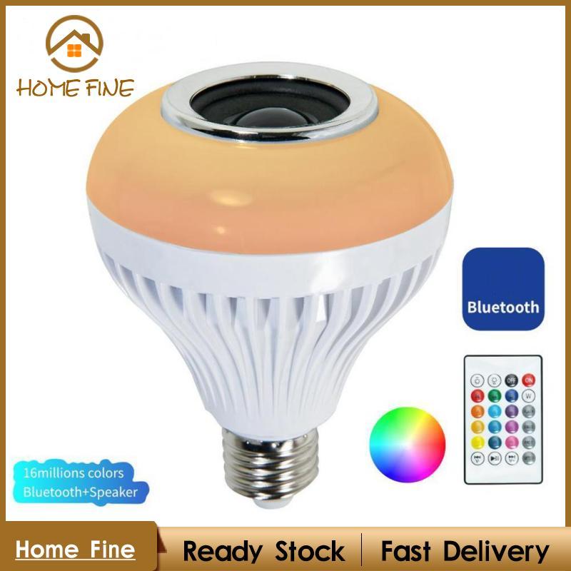 [Katharina_x] E27 LED RGB Speaker Bulb Light Bluetooh Music Playing Bulb With Remote 01-E27-ไม่มีแอพ