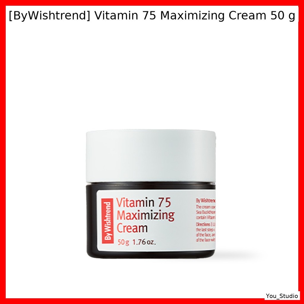 [By Wishtrend] Vitamin 75 Maximizing Cream 50g / Harness the Vitality of Vitamin Tree! Energy-Boosti