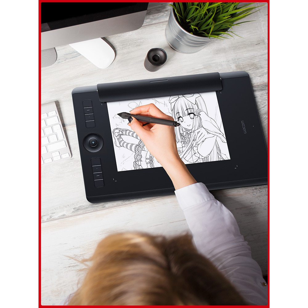 Wacom แท็บเล็ตดิจิตอล PTH660 Intuos 5 แท็บเล็ตทาสีมือคอมพิวเตอร์ภาพวาดแท็บเล็ต Intuos Pro PTK670