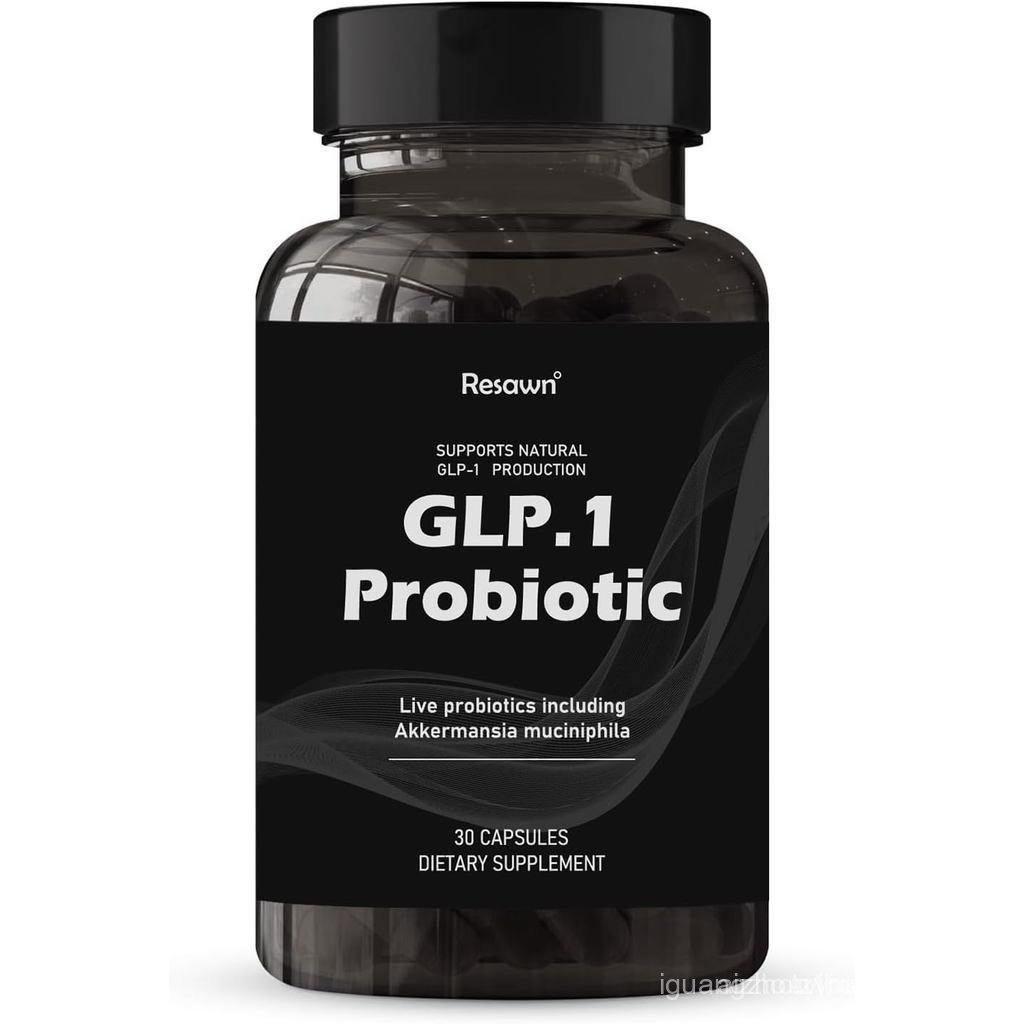 GLP-1 Probiotic 30 Capsules - 500M AFU Multi-Strain Probiotic + Prebiotic, Naturally Support GLP-1 P