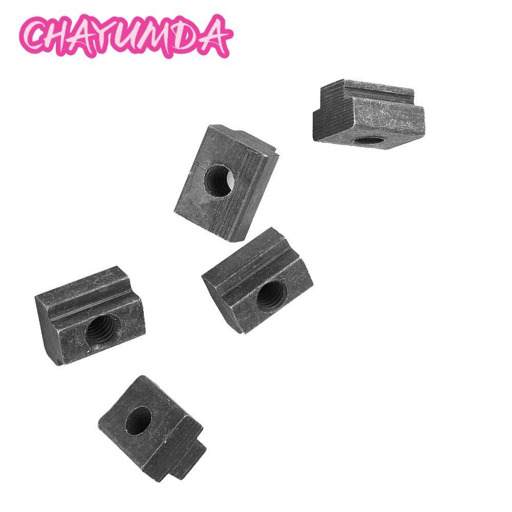 CHAYUMDA 5 ชิ้น T-Slot Nut, 45 เหล็กคาร์บอนสีดําออกไซด์ T Slot Nuts, Heavy Duty Grade 8.8 M8 ด้ายเลื