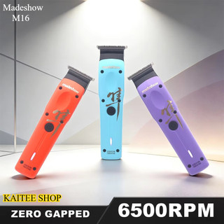 Madeshow M16 สำหรับผู้ชาย พร้อมใบมีด DLC Zero Gapped 6.5W เครื่องตัดผมระดับมืออาชีพ ใช้ำหรับตัดแต่งทรงผม