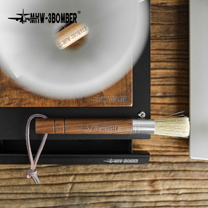 MHW-3BOMBER Bomber แปรงกาแฟเครื่องบดแปรงทําความสะอาดอลูมิเนียมแปรงทําความสะอาดหัวแปรง PET F7P6