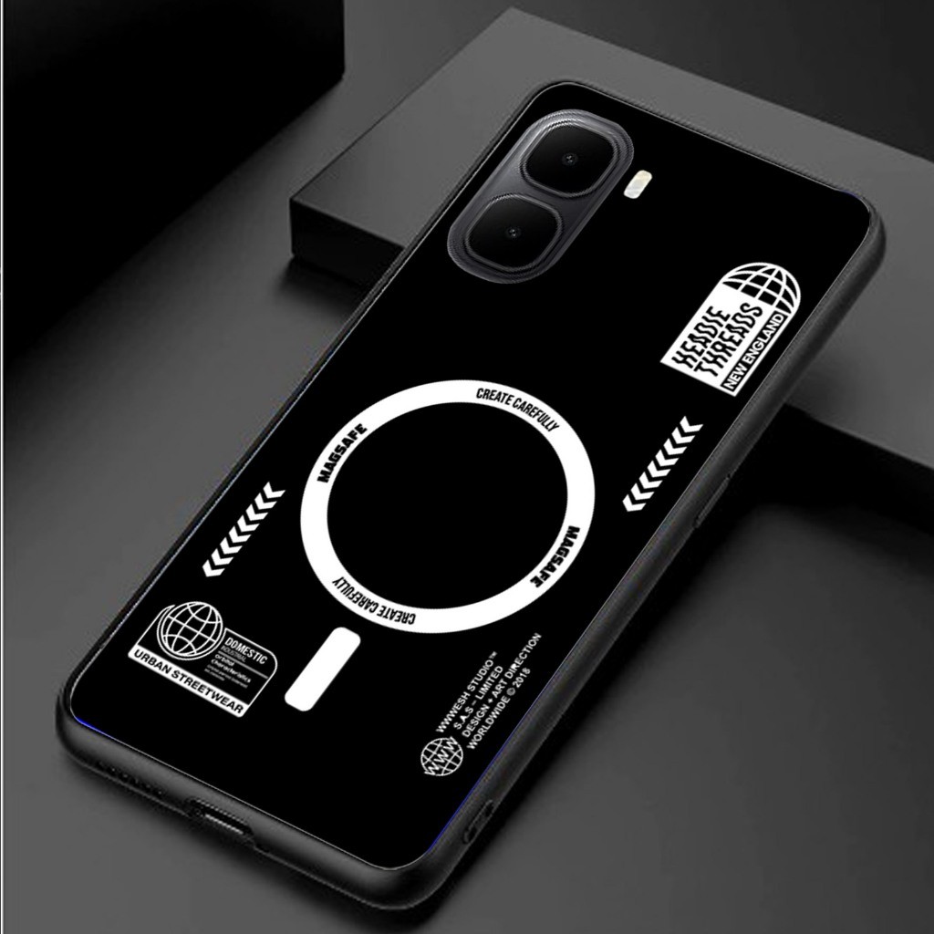 HP Softcase Glass Oppo A6X [BSG-04] - เคสโทรศัพท์ Oppo A6X - เคสกระจกอะคริลิค Oppo A6X ล่าสุด