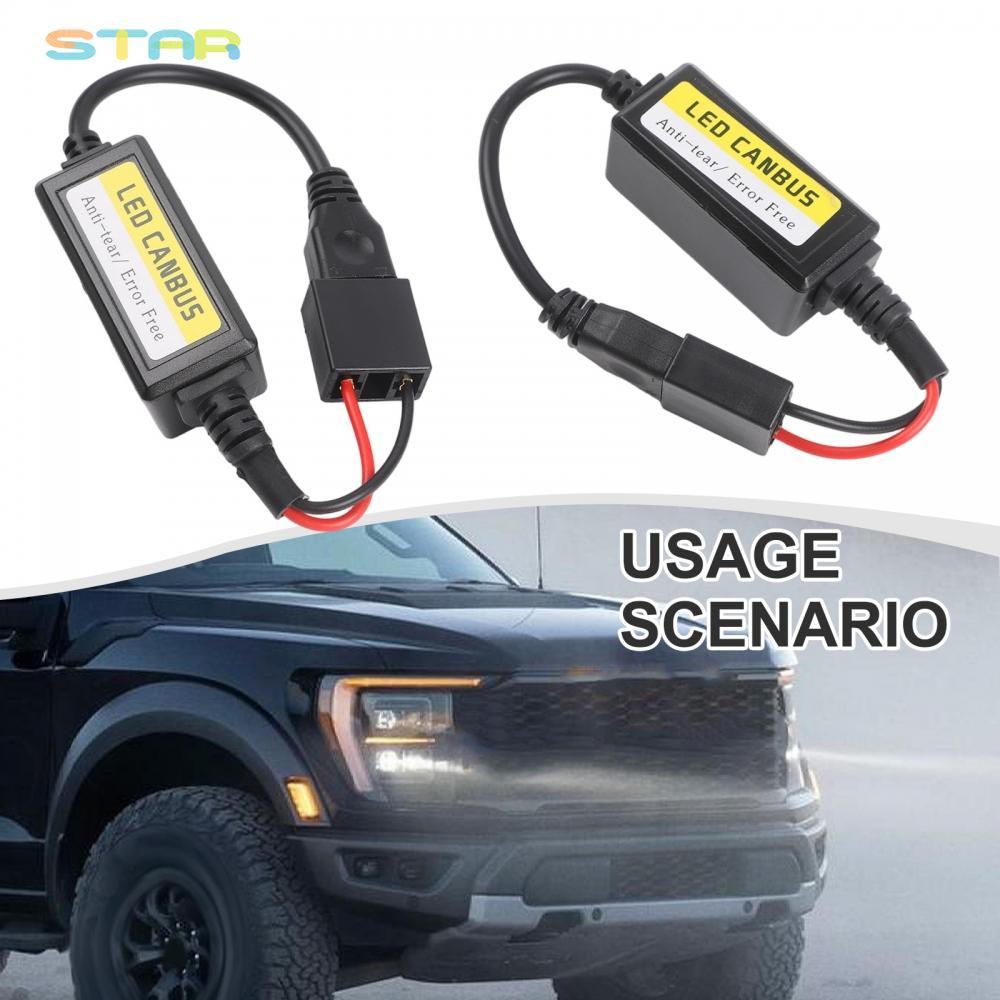 LED Canbus Ders สําหรับ H7 ไฟหน้าที่มีประสิทธิภาพ Solution พร้อมหน่วยป้องกันการริบหรี่สองตัว