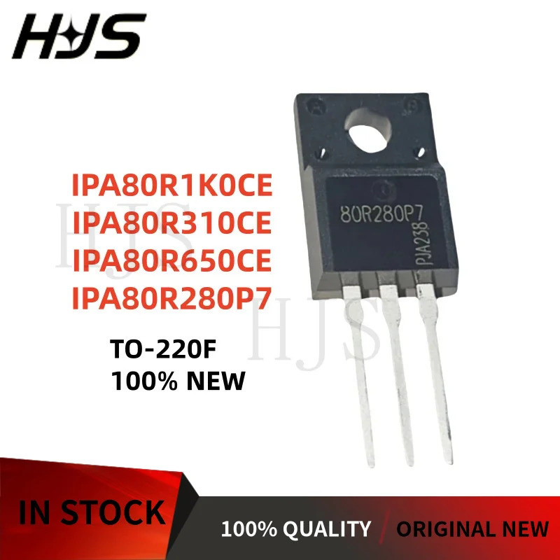 5PCS IPA80R310CE IPA80R1K0CE IPA80R280P7 IPA80R650CE 80R310CE 80R1K0CE 80R280P7 80R650CE TO-220F ทรา