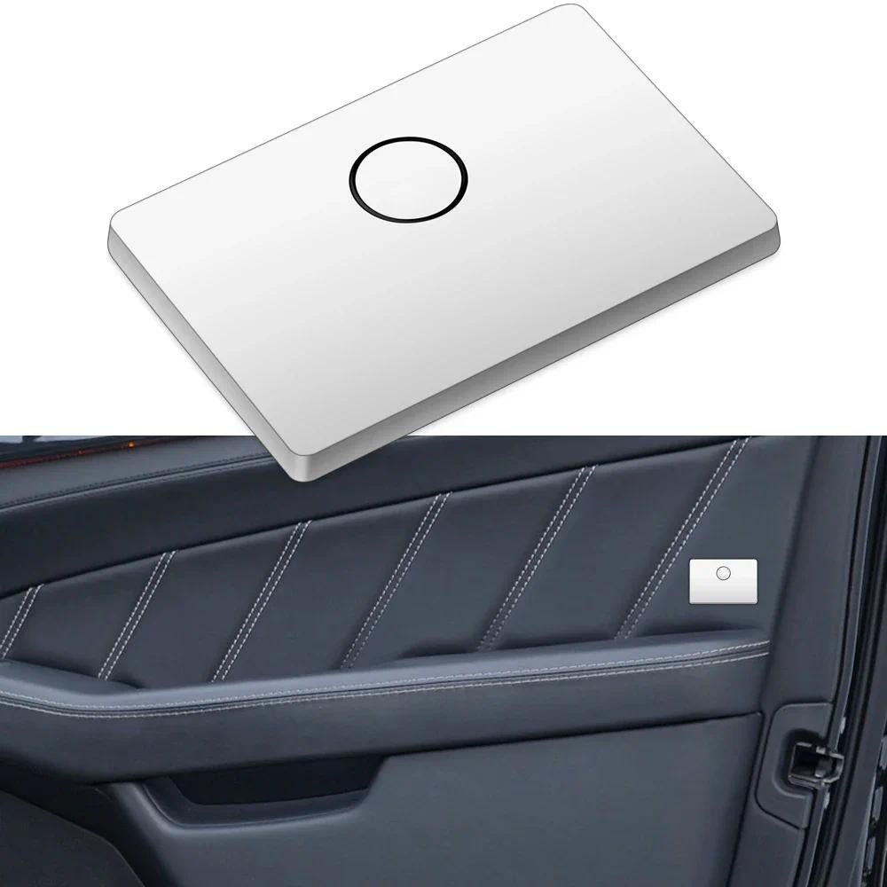 เงินสําหรับ BRABUS สติกเกอร์ 2 ชิ้น BRABUS ประตูสัญลักษณ์สติกเกอร์ภายในสติกเกอร์สําหรับ BRABUS Merce