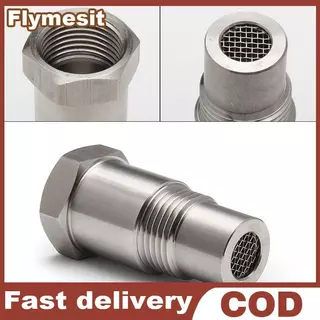 Flymesit Oxygen O2 Sensor Spacer อะแดปเตอร์ Bung Catalytic Converter Fix Che เครื่องยนต์ Light EN