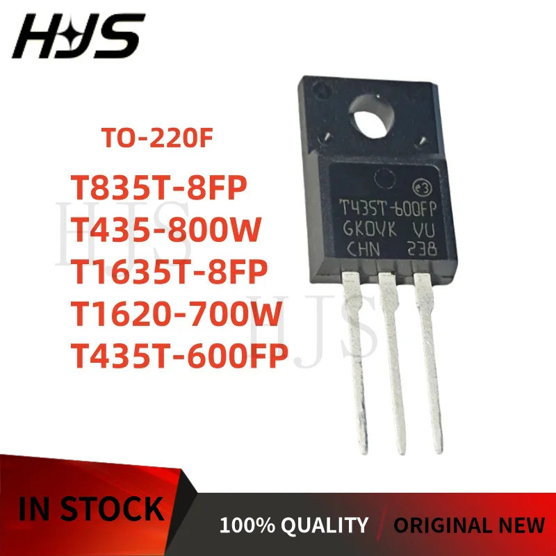 5PCS T1620-700W T1635T-8FP T435-800W T435T-600FP T835T-8FP TO-220F Field Effect ทรานซิสเตอร์