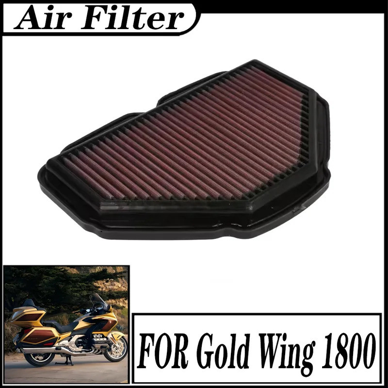 รถจักรยานยนต์กรองอากาศทําความสะอาดไหลสูงผ้าไม่ทอเครื่องกรองอากาศสําหรับ Honda GL1800 Goldwing GL 180