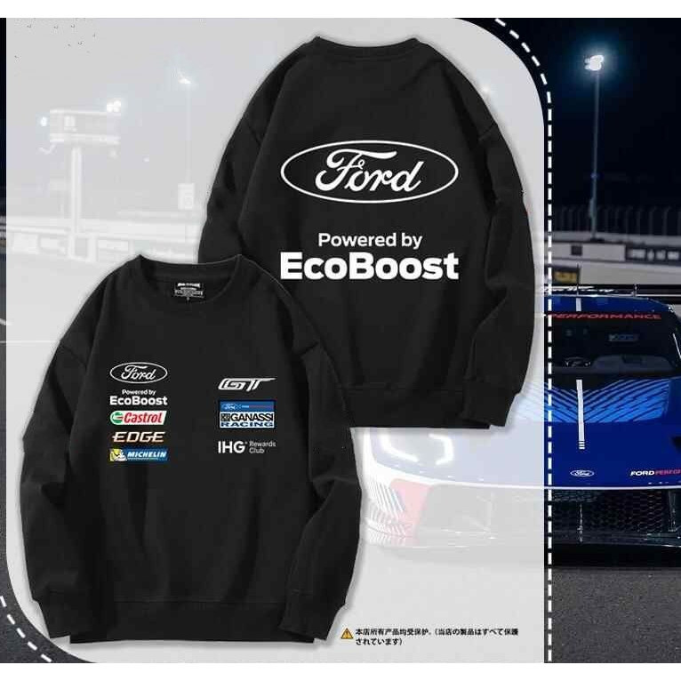 พร้อมสต็อกชุดแข่งอัตโนมัติF1 Le Mansที่ระลึกลูกเรือคอUniversity T Unisex Plus Size Club Fall & Winte