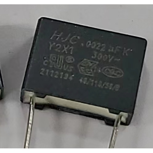10 ชิ้น/ล็อต HJC 0.0022UF 300V Y2X1 ความปลอดภัยตัวเก็บประจุ 222K300V บางฟิล์มตัวเก็บประจุ P = 9.5 มม