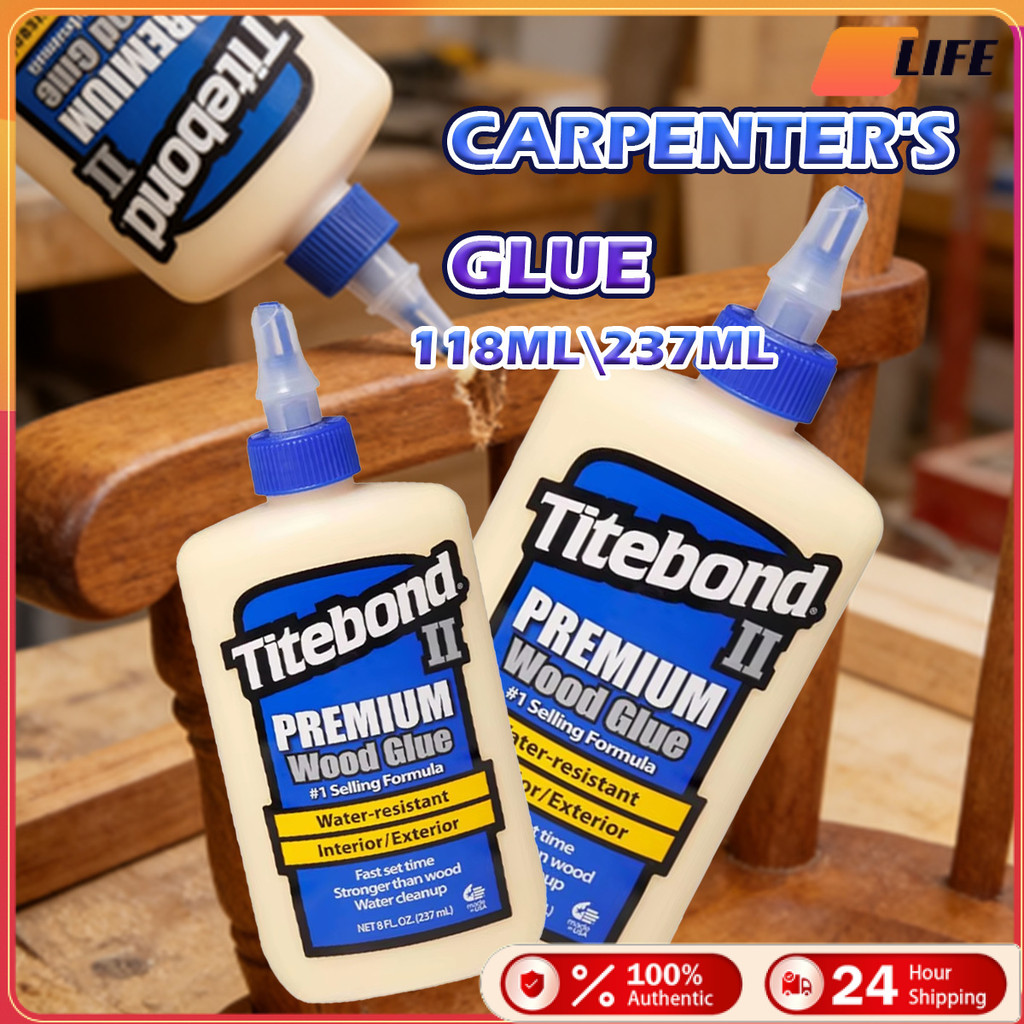 เก็บปลายทาง！กาวติดไม้ Titebond 4oz/8oz  แห้งเร็ว กาวติดแน่น ใช้งานสะดวก ใช้ในไม้ สำหรับอุปกรณ์เสริม made in USA