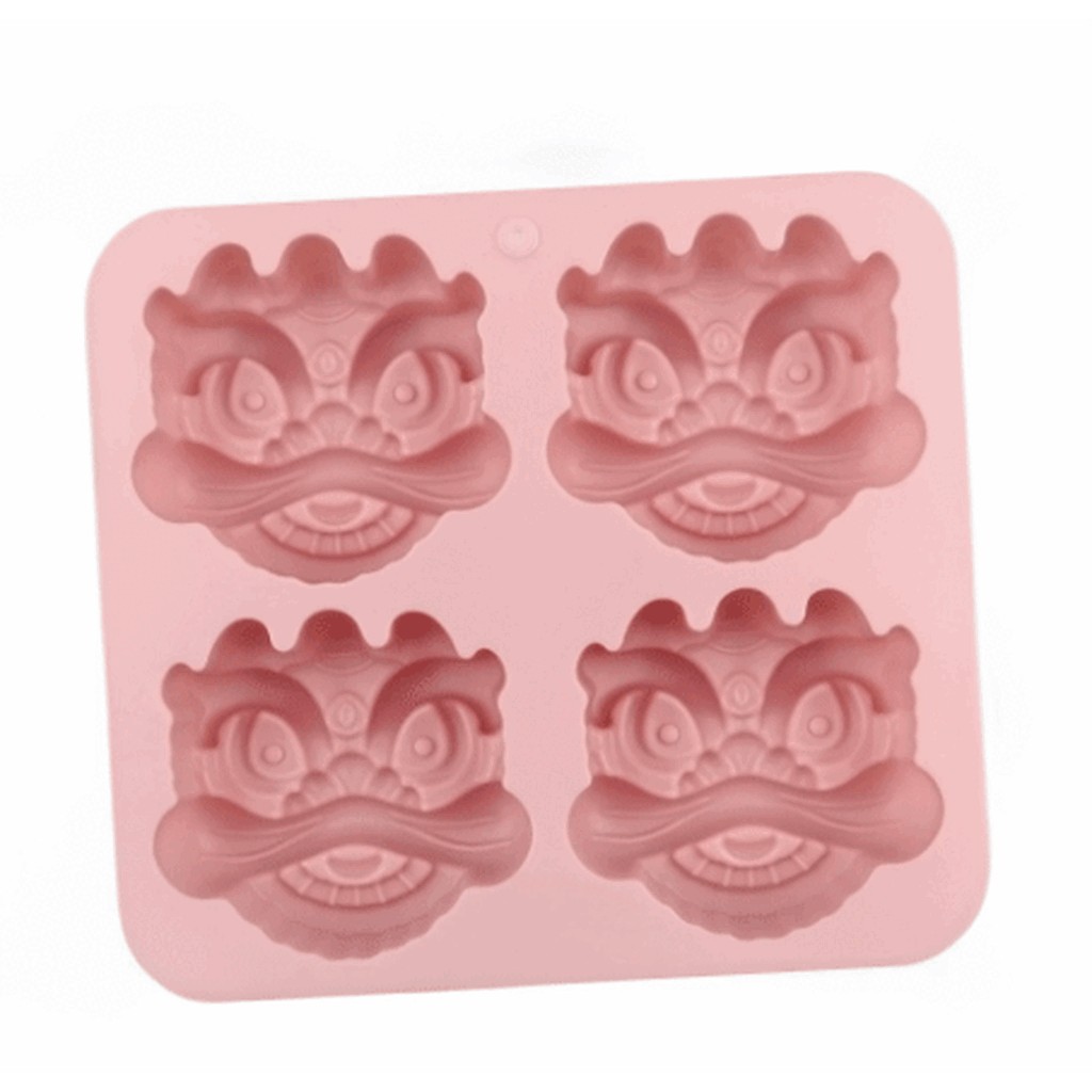 แม่พิมพ์สิงโตมงคล ซิลิโคน ฟู้ดเกรด สำหรับทำวุ้น ทำขนม ลายนูนลึก - รูปที่ 3