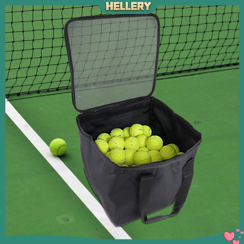 [HelleryTH] Tennis Ball Bag Tennis Ball Holder Portable Black Heavy Duty Ball Tote Tennis