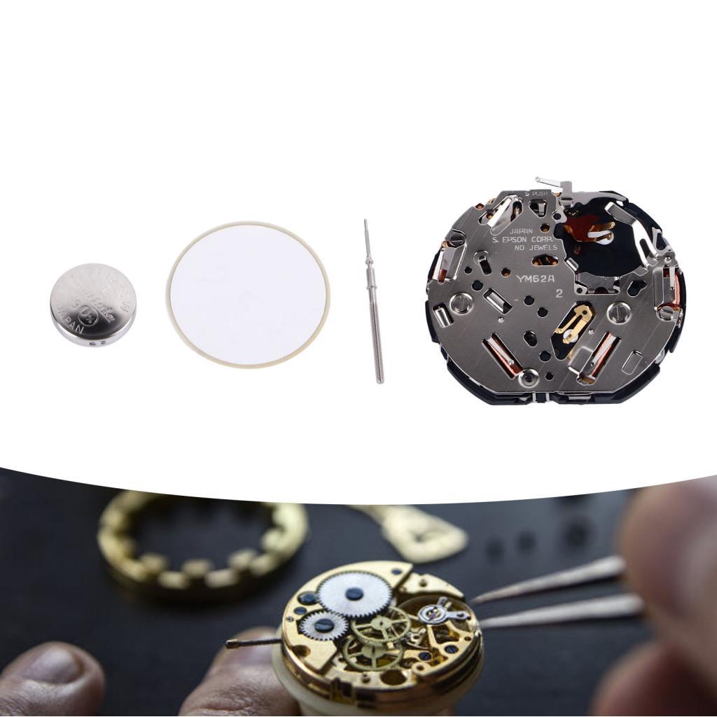 การเคลื่อนไหวนาฬิกาควอตซ์โลหะ YM62A สําหรับการบํารุงรักษา