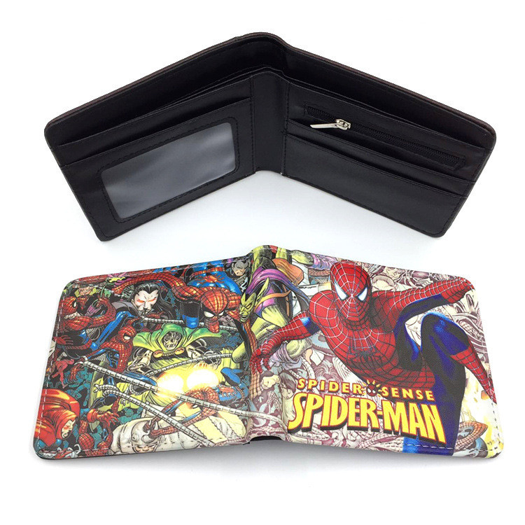 C3F2 กระเป๋าสตางค์ผู้ชาย Superhero Spiderman Wallet