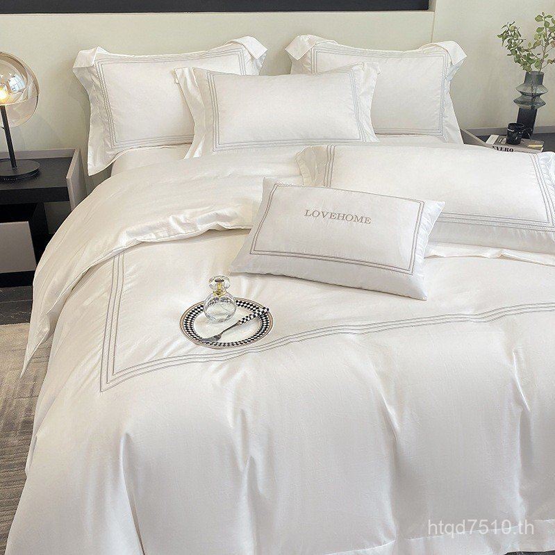 เครื่องนอน กํามะหยี่ผ้าฝ้ายแท้ B & B 50s Cotton Islander ชุดสี่ชิ้นทั้งหมด High-End Five-Star Saint 