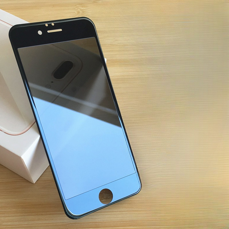IPhone8 8Plus 7Plus 6Plus 6SPlus SE2022 SE2020 400D Anti Spyความเป็นส่วนตัวสีดําสีขาวขอบฟิล์มกระจกนิ
