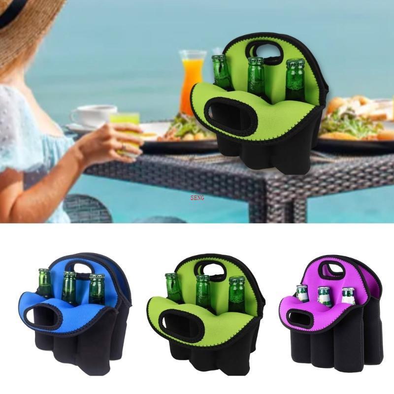 Seng 6_pack_beer_cooler_tote_neoprene_พร้อมเปิดขวด