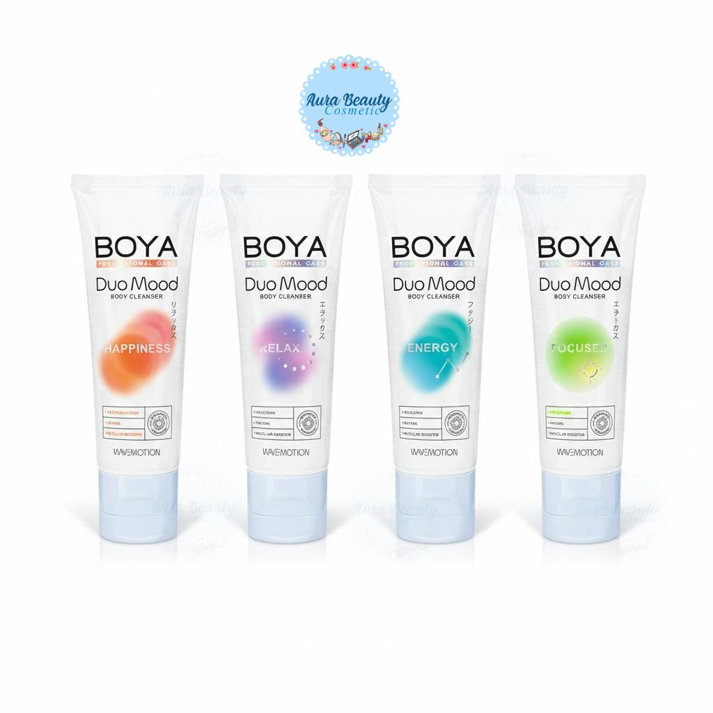 Boya Duo Mood Body Cleanser 110ml+110ml เจลอาบน้ำ 2in1 หลอดคู่ ผิวหอม นุ่ม ชุ่มชื้น เลือกกลิ่นได้