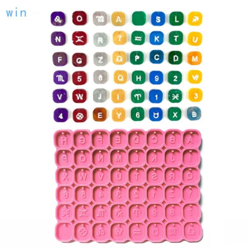 Win 2 76x3 54in แม่พิมพ์ซิลิโคนตัวอักษรกลุ่มดาวแม่พิมพ์สําหรับ Home DIY