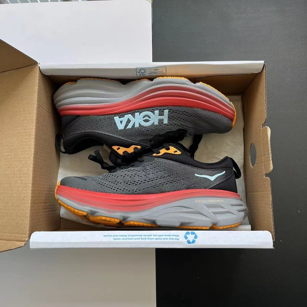 Hoka One Bondi 8 Men/Women Road Running Shoes Training Sports 9RTH N7DK