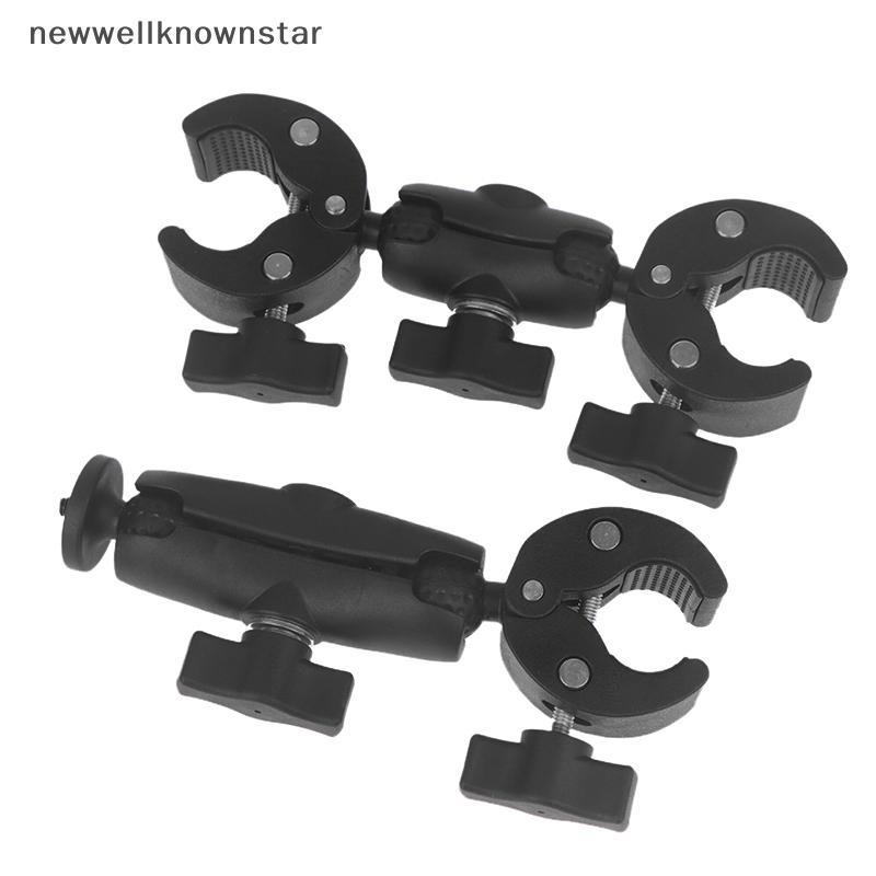 Newwellknownstar 1 ชิ้นจักรยานรถจักรยานยนต์ Handlebar สนับสนุน Braet กล้อง Super Clamp Mount สําหรับ Go Pro 13 12 11 Insta360 X3 X4 DJI อุปกรณ์เสริม CCB