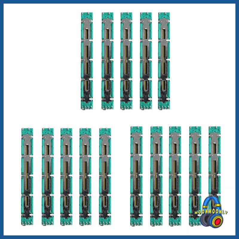 MOON 5 ชิ้นศาสตราจารย์ Potentiometer A10K A20K A50K Original Duplex Potentiometer Mixer Fader 75 มม.
