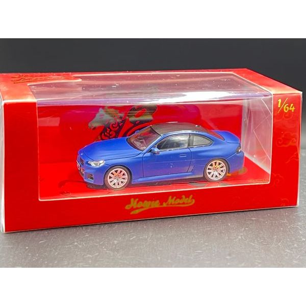 Howie Model 1/64
BMW M2 G87
Matte Portimao Blue,All Silver Wheel