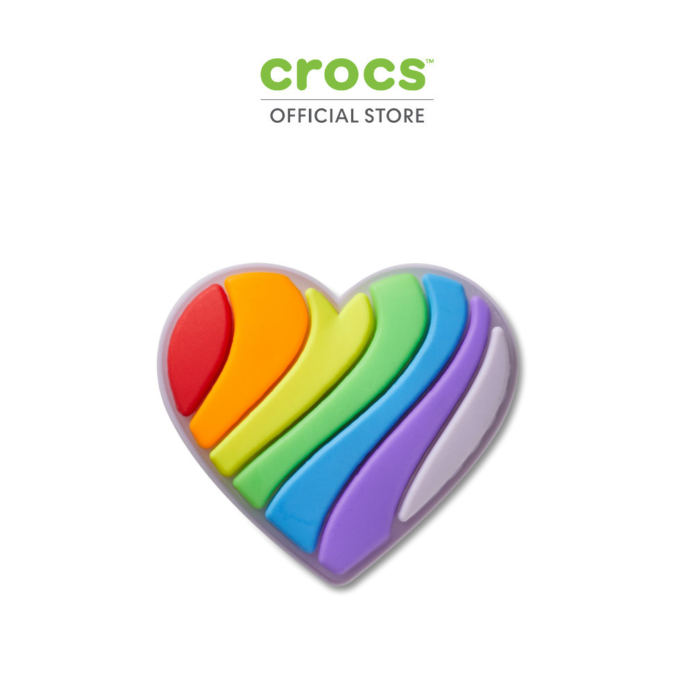 CROCS ตัวติดรองเท้า JIBBITZ™ PRIDE RAINBOW HEART รุ่น 10008519 - MULTI COLOR