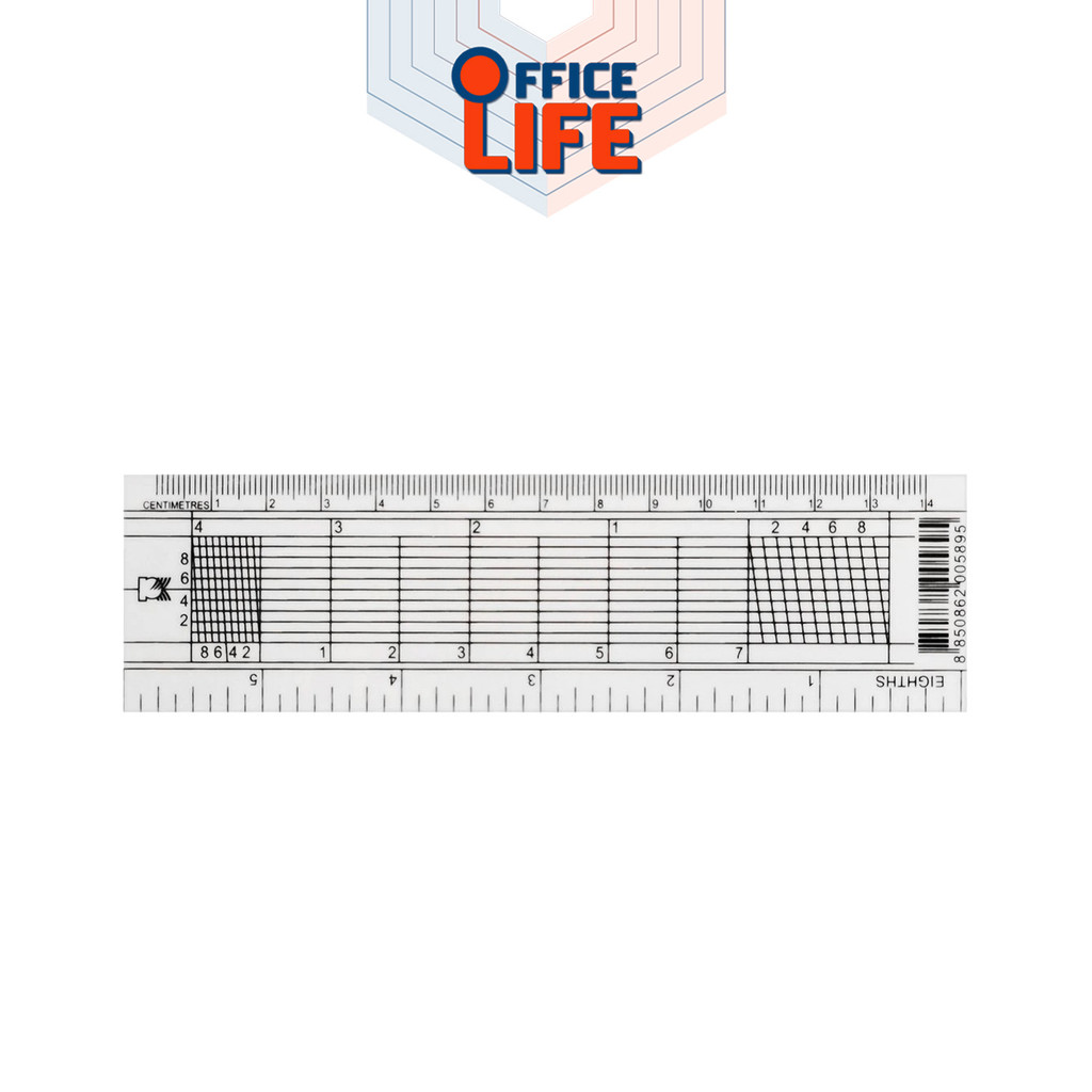 PK (พีเค) ไม้บรรทัด โปรแทรกเตอร์ ไม้โปร รุ่น 6A ขนาด 14 ซม. สีขาว (1 ชิ้น) - รูปที่ 2