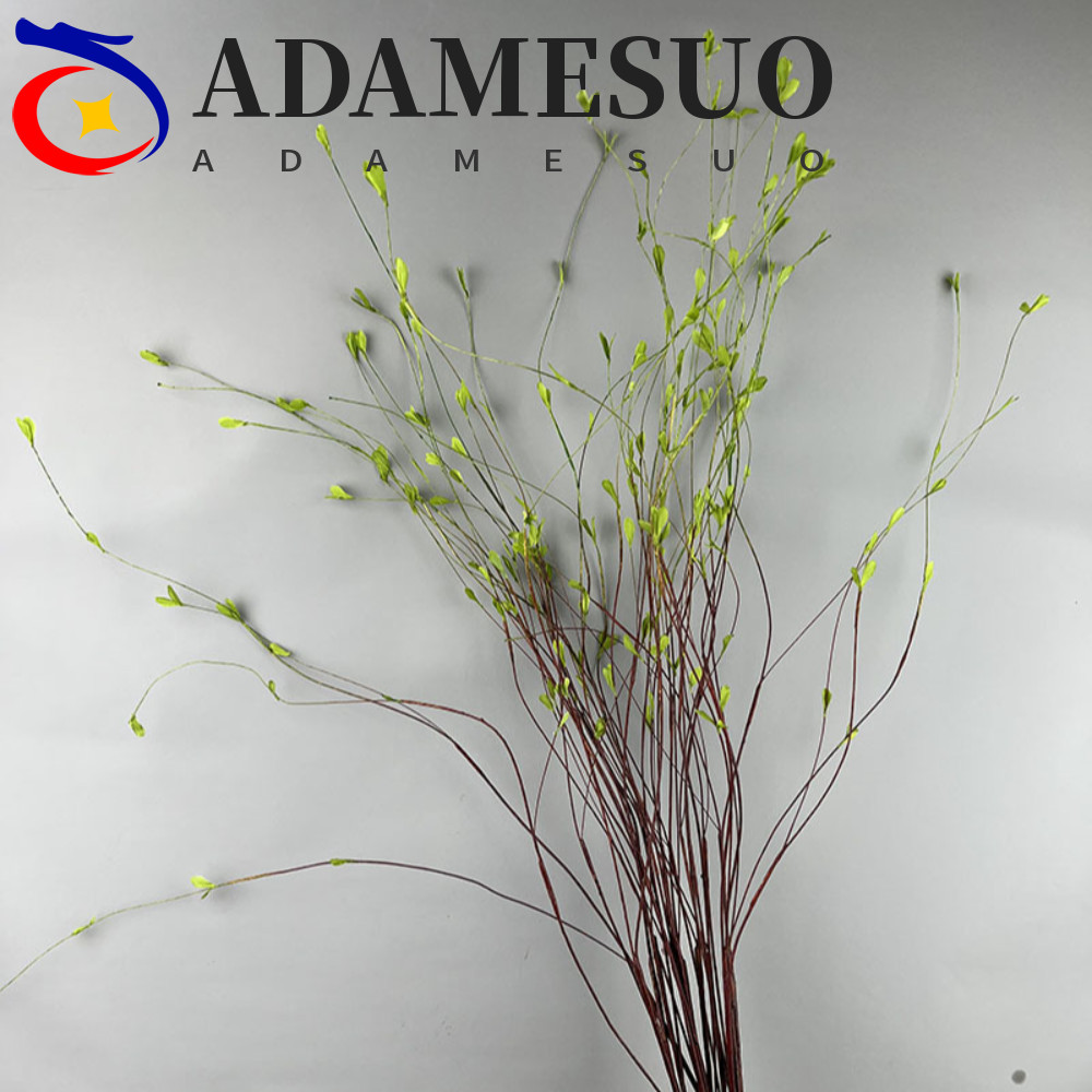 ADAMESUO ประดิษฐ์ Willow สาขา, เหมือนจริง 130 ซม.ปลอม Willow Tree, การถ่ายภาพ Prop พลาสติก Handmade 