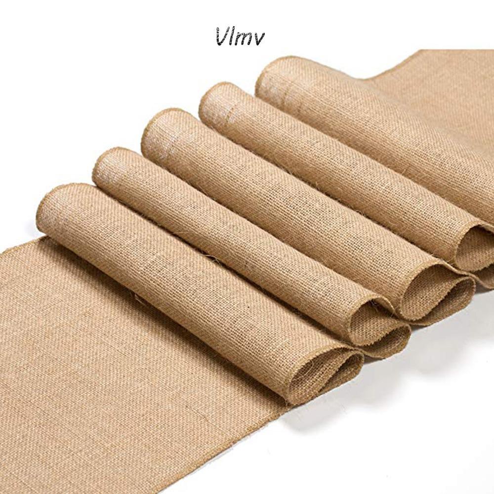 VLMV Vintage Table Runner Wedding Burlap Hessian Country Home Table Runners