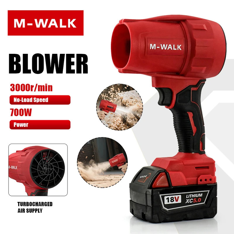 M-WALK Brushless ไฟฟ้าที่มีประสิทธิภาพ Air Blower turbo Jet พัดลม Air gun เครื่องเป่าหิมะฝุ่นเป่าเคร