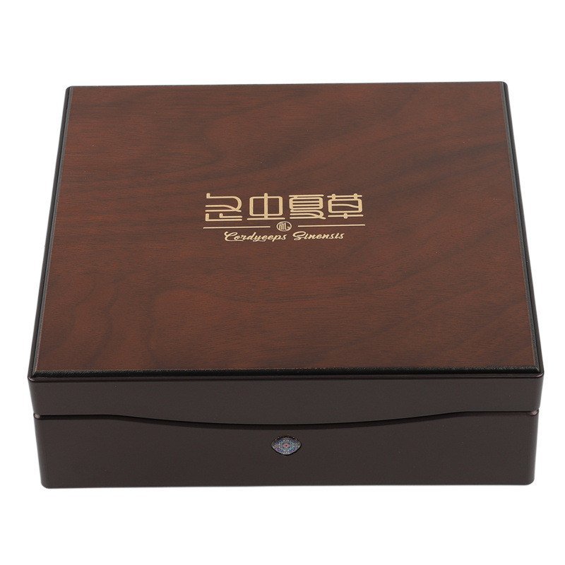 Naqu Cordyceps Xyt250g Cordyceps กล่องไม้ไม้กฤษณา 50g กล่องบรรจุภัณฑ์ 100g กล่องของขวัญที่ว่างเปล่าส