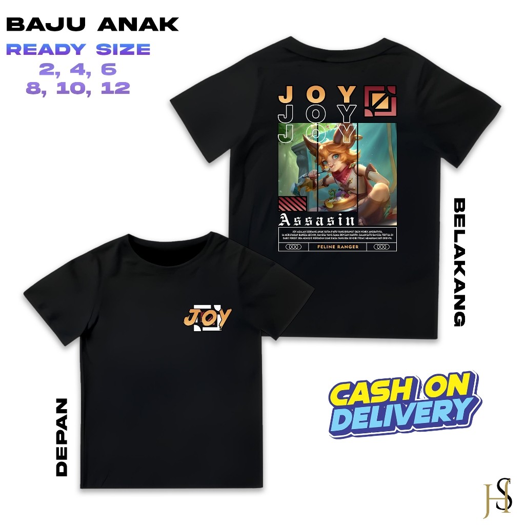 KATUN Mobile Legend Hero T-Shirt - เสื้อผ้าฝ้ายพิมพ์ลายสกรีน - ML Hero T-Shirt - ML Joy Feline Range