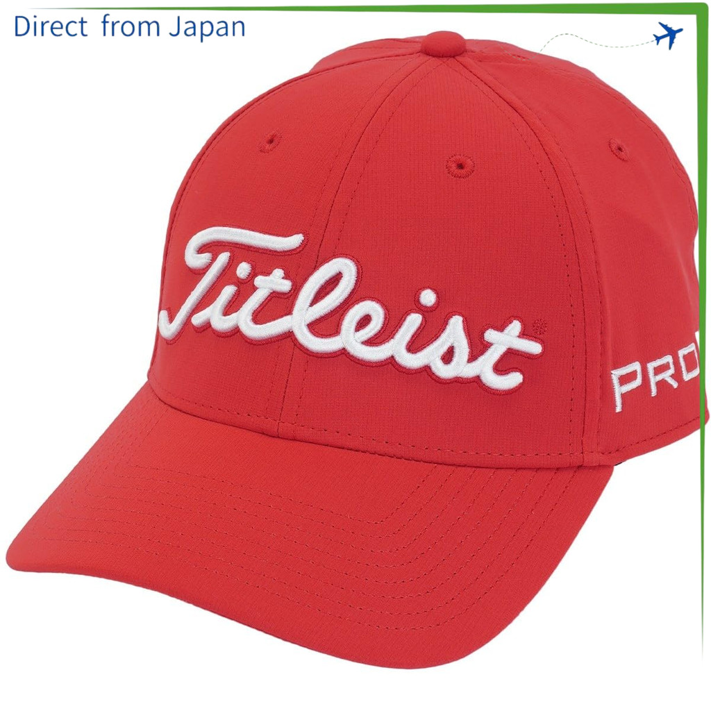 【Direct from Japan】 [Titleist] หมวกทัวร์เพอร์ฟอร์มานซ์ รุ่น TH25ATPA สีแดง×ขาว สำหรับผู้ชาย ผลิตจากผ