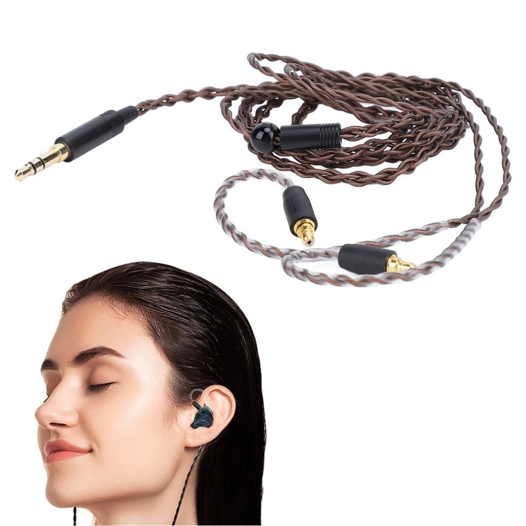 Owuhddnh สายหูฟังสําหรับ IE100 Pro IE400 IE500 3.5 มม.ปลั๊กสเตอริโอหูฟังเปลี่ยน 3.9ft Anti Tangling