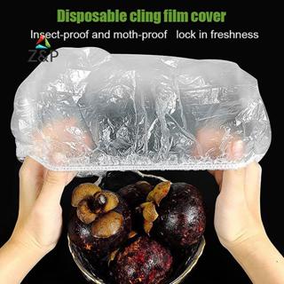 Z&P 50 ชิ้นฝาครอบอาหารแบบใช้แล้วทิ้งครัว Paaging ถุงเก็บพลาส…