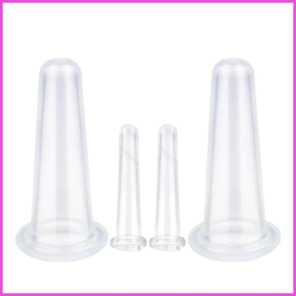 Facial Cupping ชุดซิลิโคนสูญญากาศ Cupping ถ้วยแบบพกพา Facial Care เครื่องมือความงามสําหรับการเดินทาง