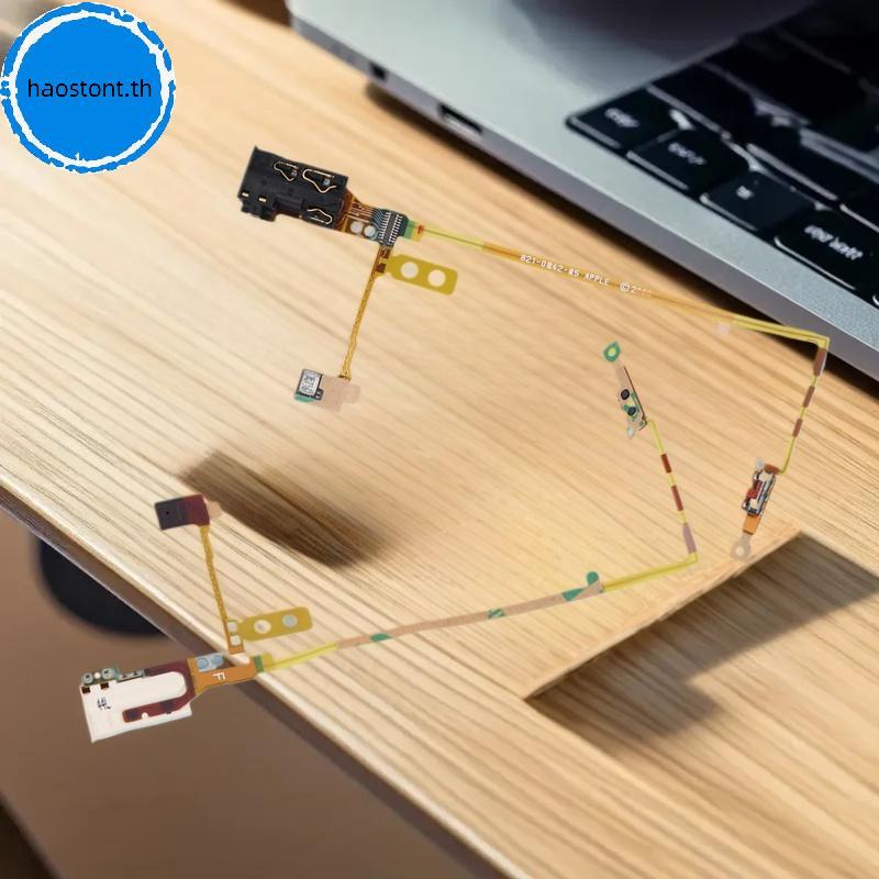 Haostont สําหรับ IPod Nano 5 5th Gen สีขาวหูฟัง Ja Hold สวิทช์ไมโครโฟนโมดูล Flex สายซ่อม TH