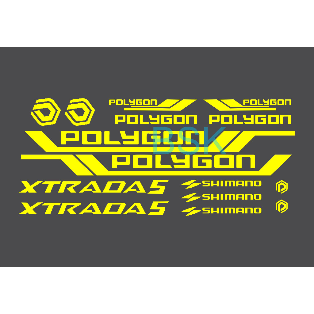 POLYGON XTRADA 5 สติ๊กเกอร์ตัดจักรยาน